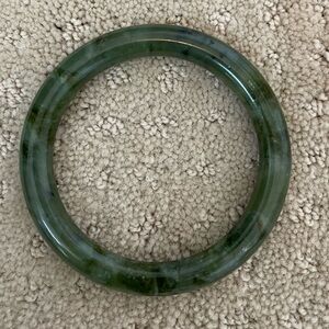 Green Jade Bangle Bracelet